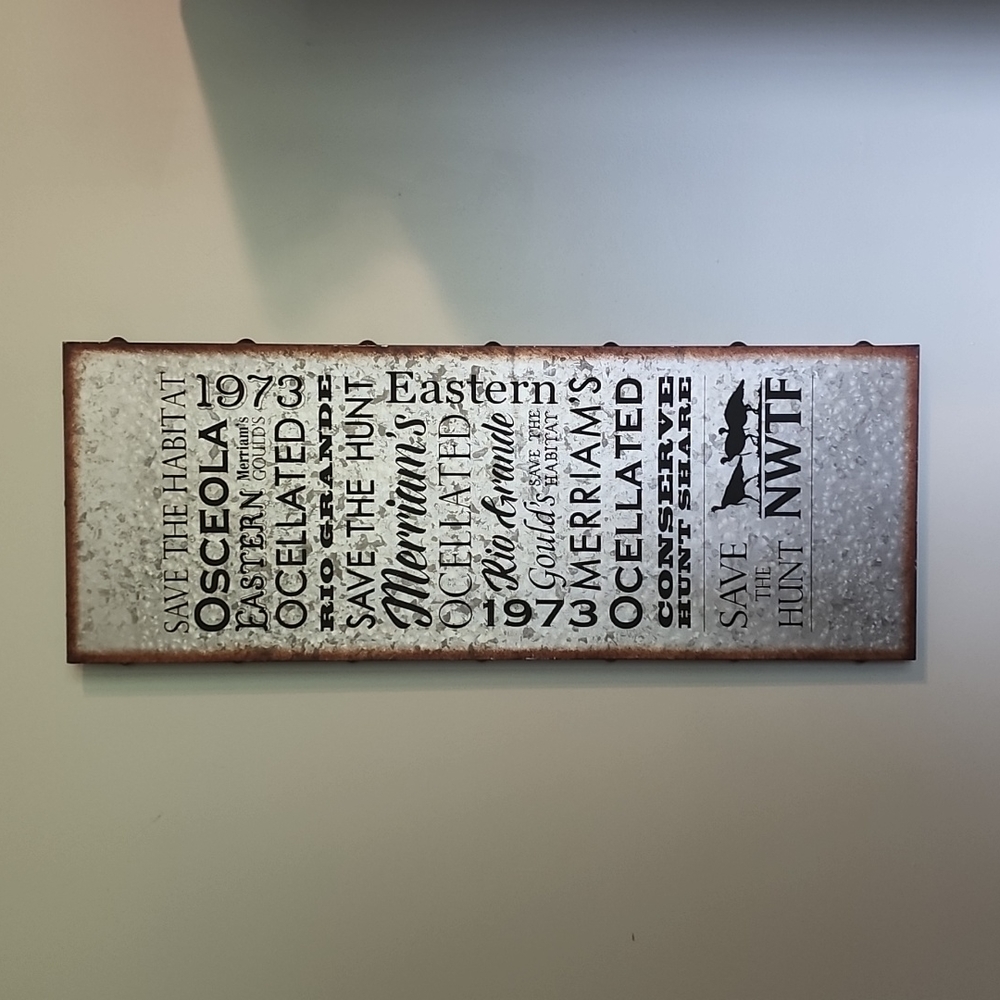 NWTF Wall Art 36"x14"x2"